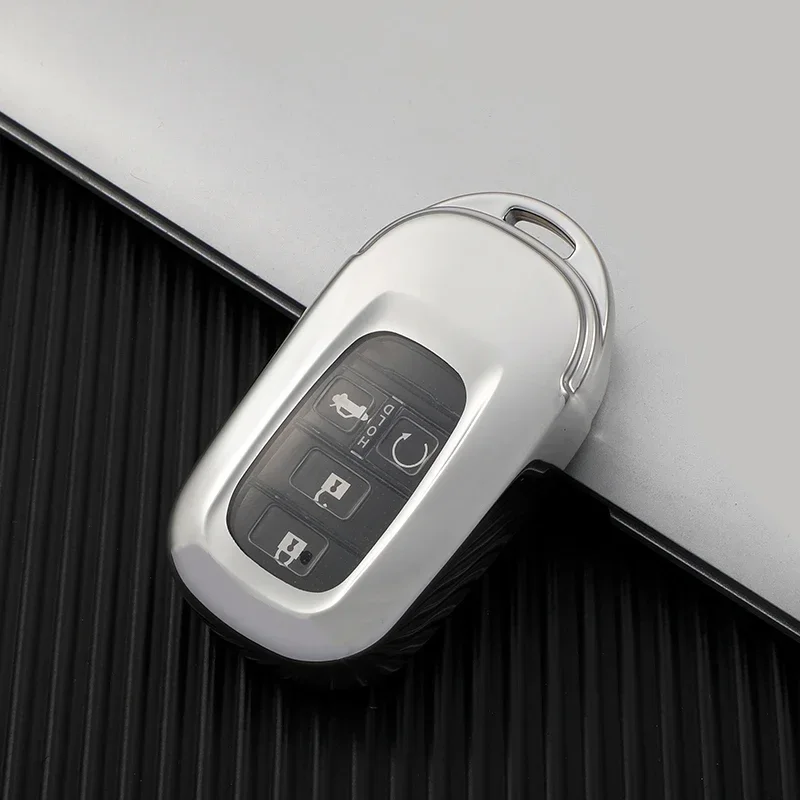 سيارة مفتاح بعيد غطاء قذيفة فوب لهوندا سيفيك 2022 4 أزرار مفتاح حامي حامل المفاتيح اكسسوارات السيارات التصميم #6