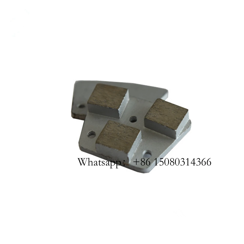 ASL Blastrac Metal Pads Of Concrete Epoxy Floor Grinding Tools Three M6 Thread Holes Diamond Wheel For 9PCS