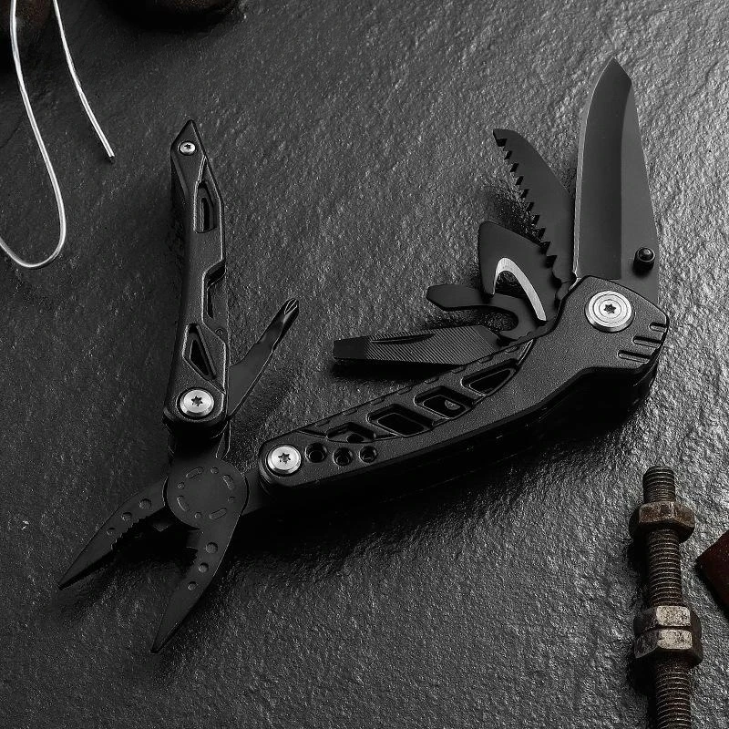 Camping Tools Outdoor Survival Multifunctional Knife Pliers Scissors Mountaineering Buckle Folding Pliers Hunting Tools TAIMIMEI