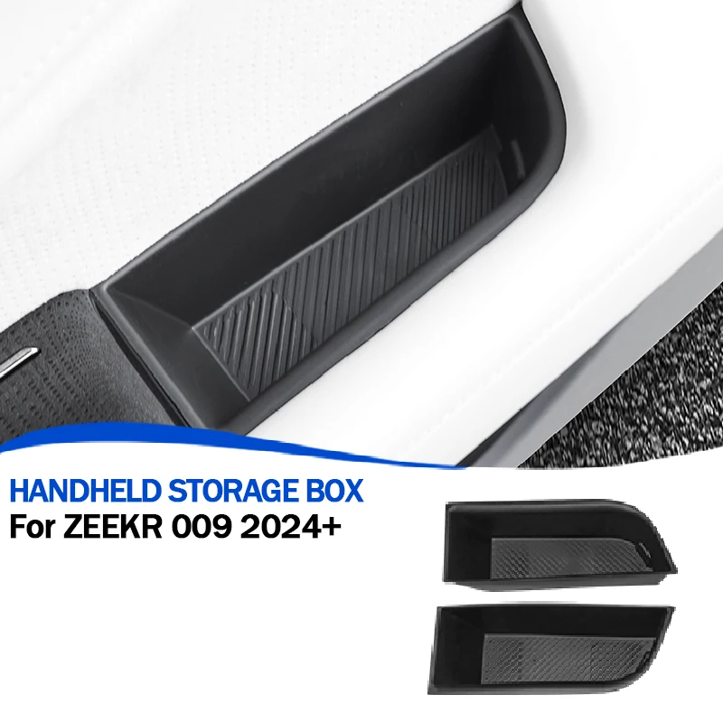 

For ZEEKR 009 2022-2025 Car Door Handle Storage Box Decorative Cover Armrest Storage Box Interior Upgrade Auto Accessories