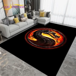 Cartoon Mortal Kombat Area Rug Large,Carpet Rug for Living Room Bedroom,Kitchen Bathroom Entrance Doormat Non-slip Floor Mats