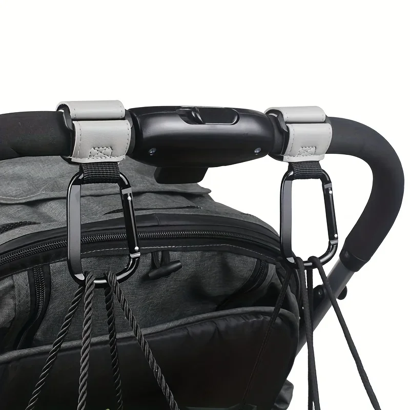 Universelle Kinderwagenhaken – starker Clip zum Aufhängen, Organizer für Wickeltaschen, Kinderwagen, Einkaufswagen, Autositze, Babytragen, Babyausrüstung
