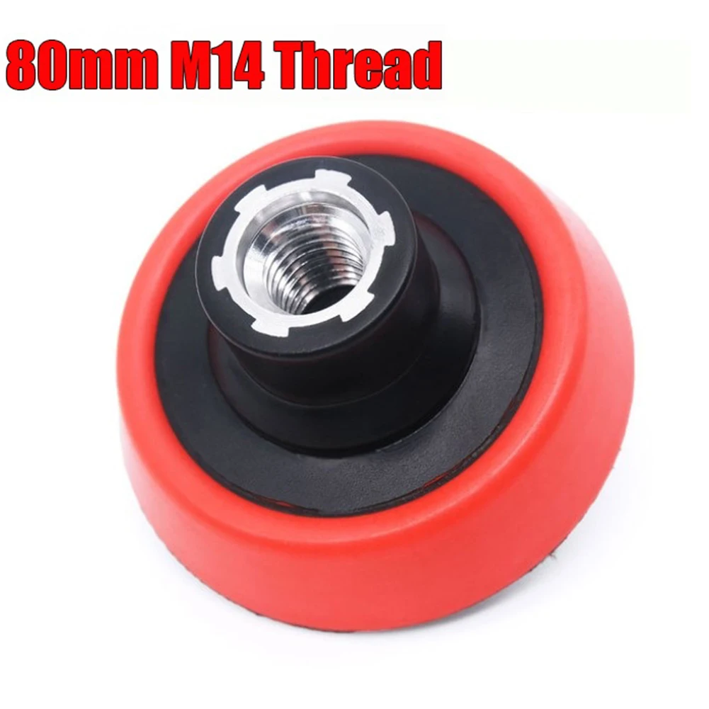 1 /2/3 Inch Backing Plater For M14 Thread Rotary Polisher Hook&Loop Back Plate Sanding Polishing Pad Soft Edge Abrasive Tools