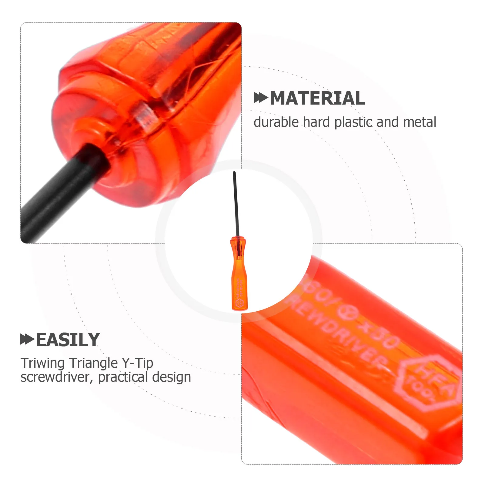 

5Pcs Triwing Y-Tip Screwdrivers Portable Red for Ds Ds Gameboy Advance Repair Kit Gaming Console System Maintenance