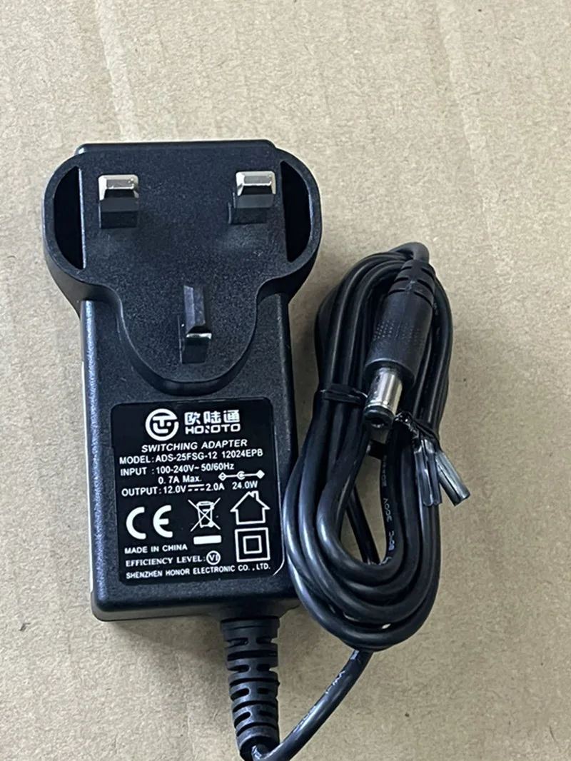 Genuine HOIOTO ADS-25FSG-12 12024EPB 12V 2A 5.5*2.1mm Switching Adapter Charger For Hikvision Dahua Video Recorder Power Supply