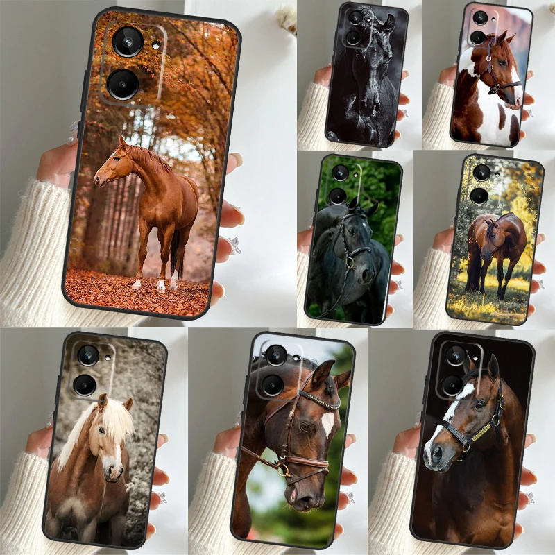 Animal Steed Horse For Realme C30 C35 C25 C21 Y C11 C15 C31 8 9 10 Pro Plus GT Master Neo 3T 2T GT Neo 5 Case