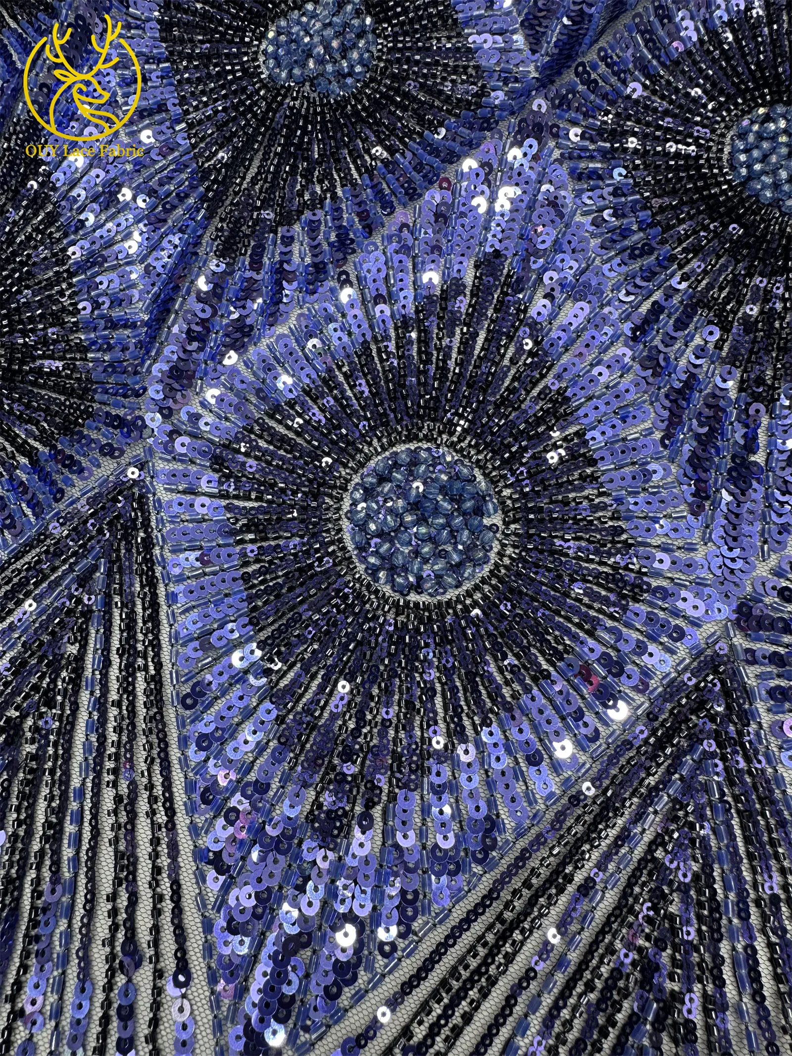 Luxuriöser grüner afrikanischer Brautstoff mit Perlenstickerei, 2026er Mode, französische Pailletten-Tüllspitze, nigerianische Netzspitze für Brautkleider zum Nähen – Detail 8