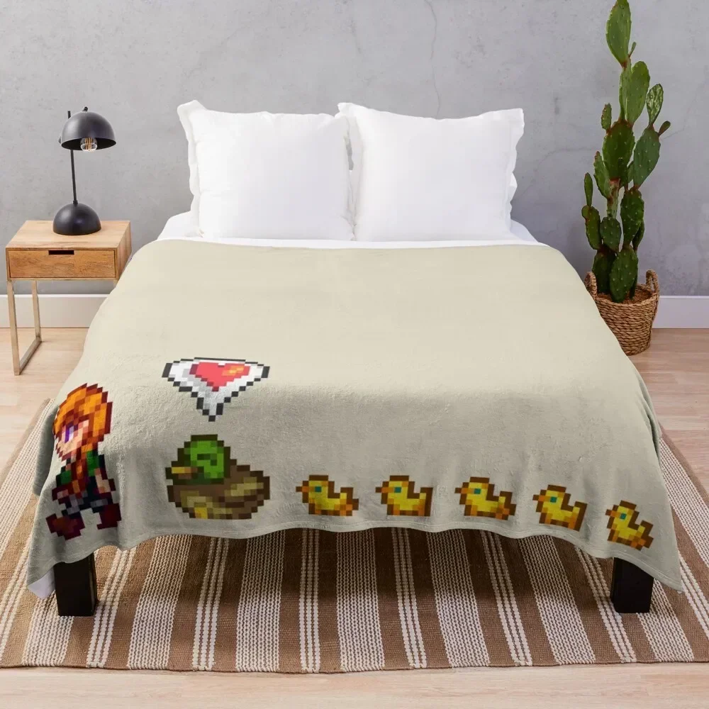 Ducklings of the Valley Throw Blanket For Decorative Sofa Luxury Throw Luxury St Blankets