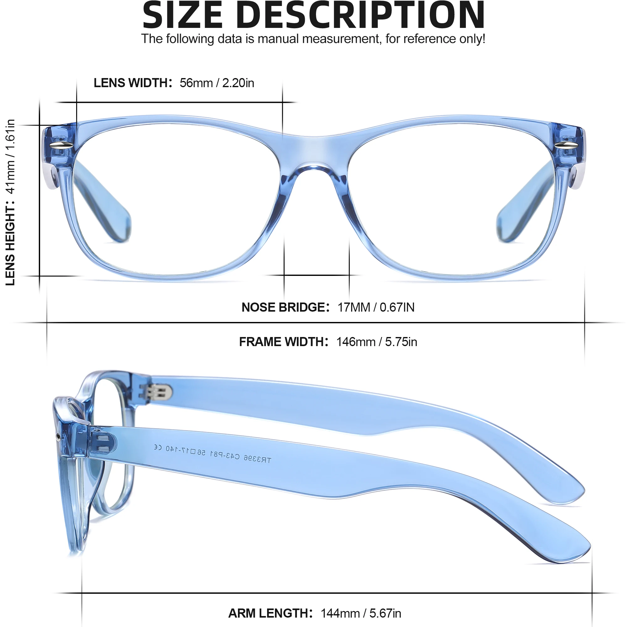 CRIXALIS Classic Oval Blue Light Glasses Women TR90 Transparent Reading Eyeglasses Frame Men UV400 Computer Glasses For Female