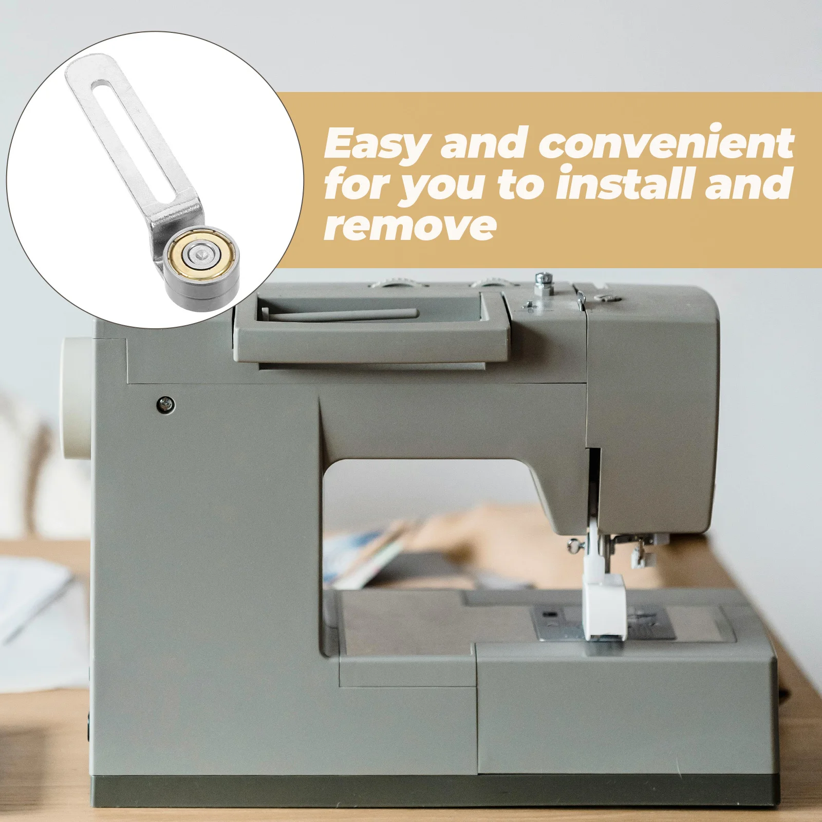 Sewing Machine Seam Guide Dual Bearing Stainless Steel Gauge Easy Installation for Quilting Patchwork Sewing Supplies