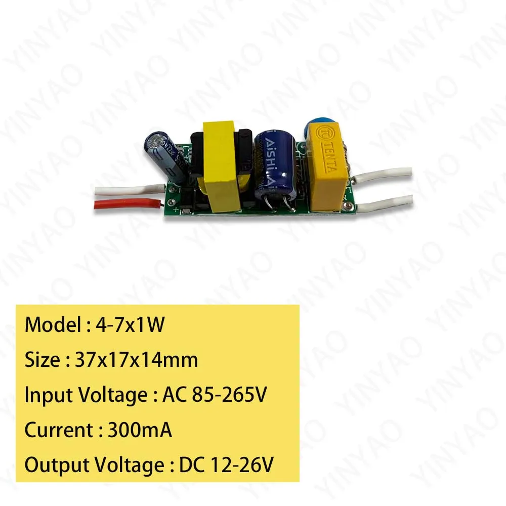 LED Constant Current Driver 300mA 600mA 900mA Power Supply 220V to DC LED Lighting High Quality 3-36W Suitable for Ceiling Light