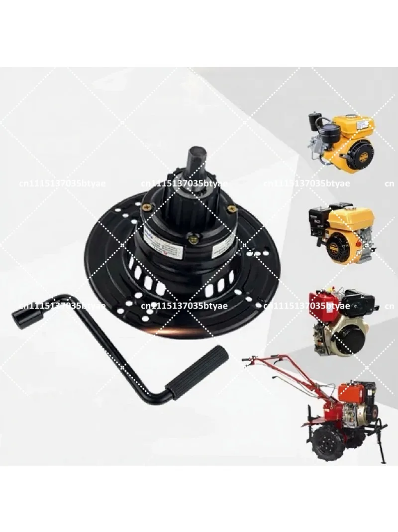 Air-cooled diesel micro-tiller pull-free starter hand start for 170F 173F 178F 186F 188F 192F engines
