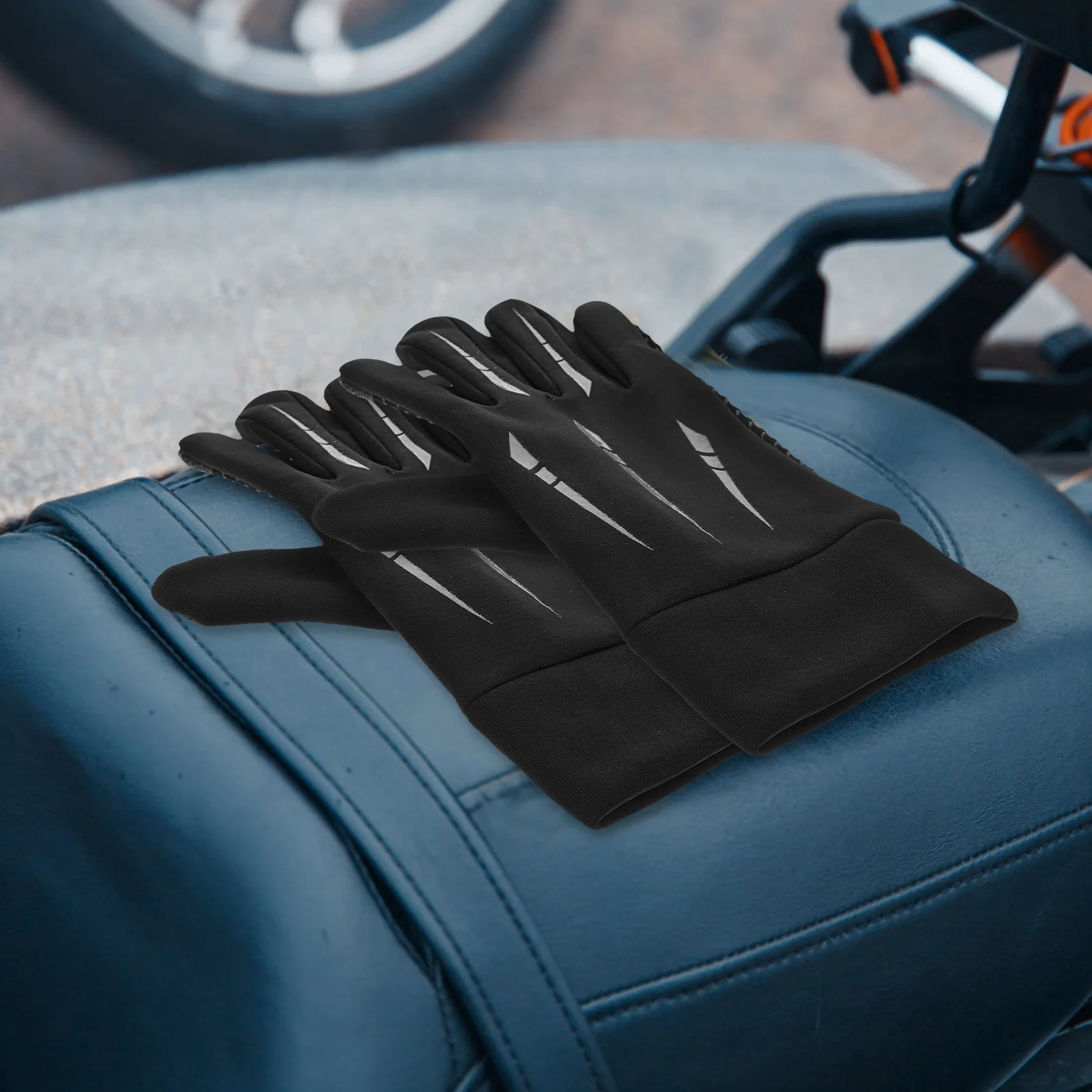 Guantes de invierno para motocicleta con pantalla táctil y dedo completo para ciclismo para hombre, color rojo, talla única, impermeables, a prueba de viento