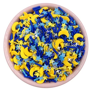 50 g de luna mixta luna de dulces Polymer rodajas de arcilla para artesanías que hacen bricolaje pequeño y lindo plástico accesorios de klei decoración de llenado de limo 12 Mejores Polymer de Polymer Sprinkles - №11