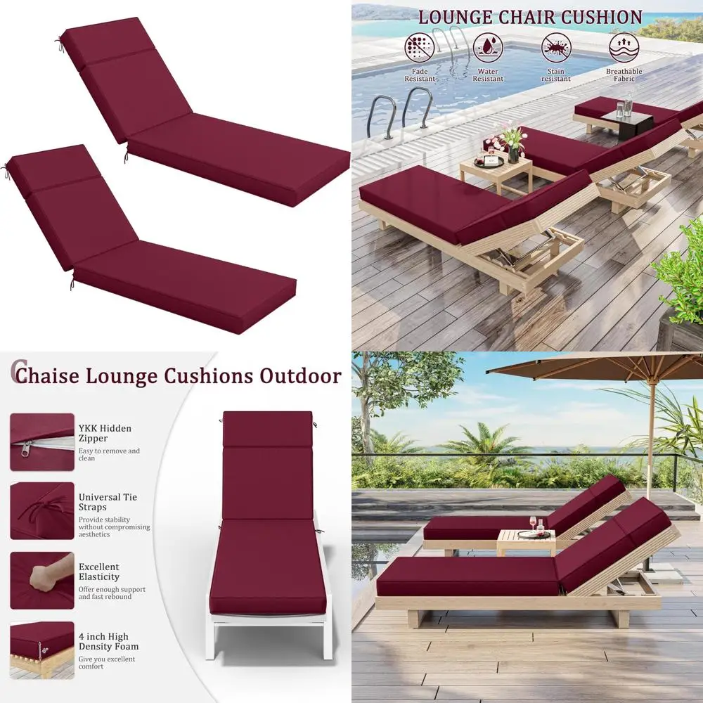 2 Pcs Chaise Lounge…