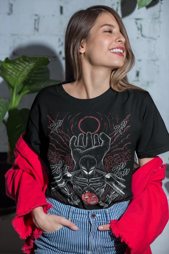 ALL SIZES Berserk T-shirt Manga Guts Berserker Armour Horror Anime Black T-Shirt
