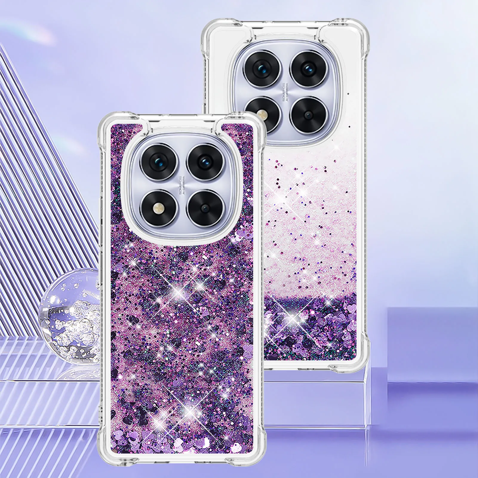 

Redmi Note 14 Pro 5G Glitter Liquid Quicksand Case Bling Shockproof Phone Cover for Xiomi RedMi Note 14 Pro+ 14Pro Plus