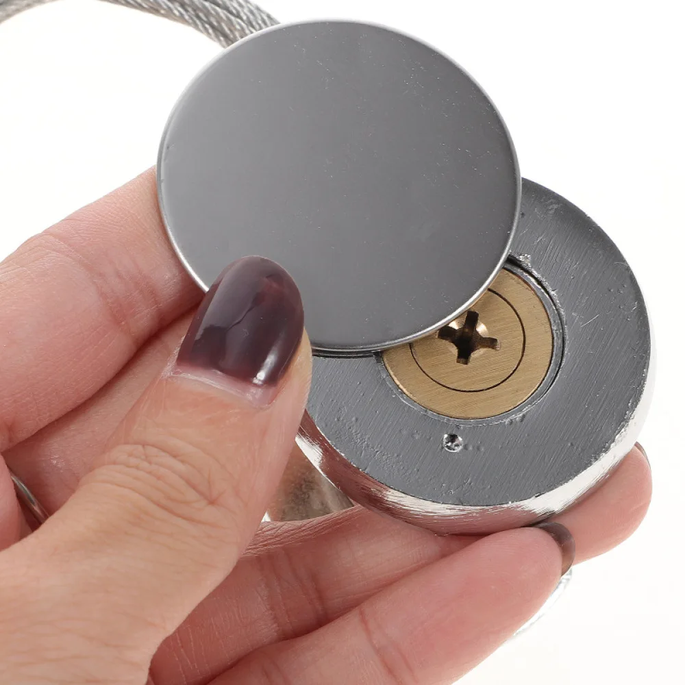 Durable Garage Door Emergency Release Lock With Wire And Cross Key External Security Device For Manual Gate Access