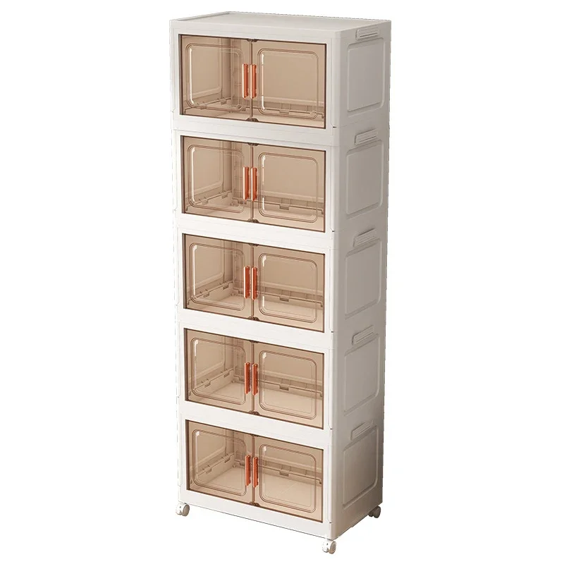 Multi layer folding storage cabinets, shoe racks, home furnishings, living rooms