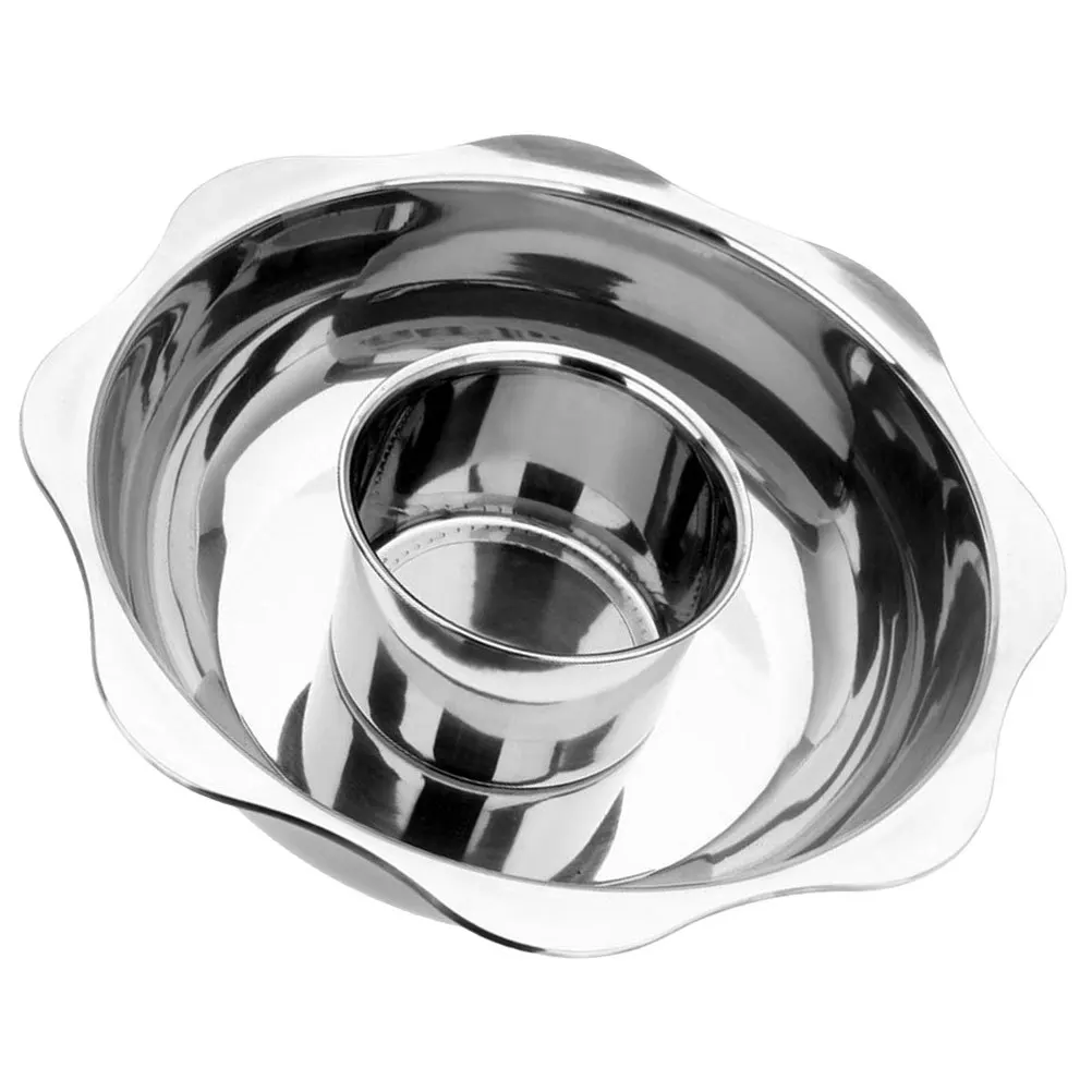 

Бытовая перегородка из нержавеющей стали, горячая кастрюля, плоская, с двумя вкусами, практичная кастрюля для горячей кастрюли, кухонная плита, сковорода-разделитель, кухонные принадлежности