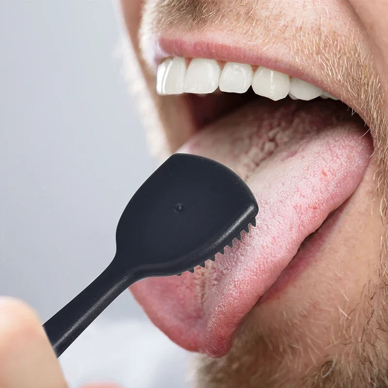 Limpiador de revestimiento de lengua para hombres, Gel de limpieza, cepillo eliminador Oral