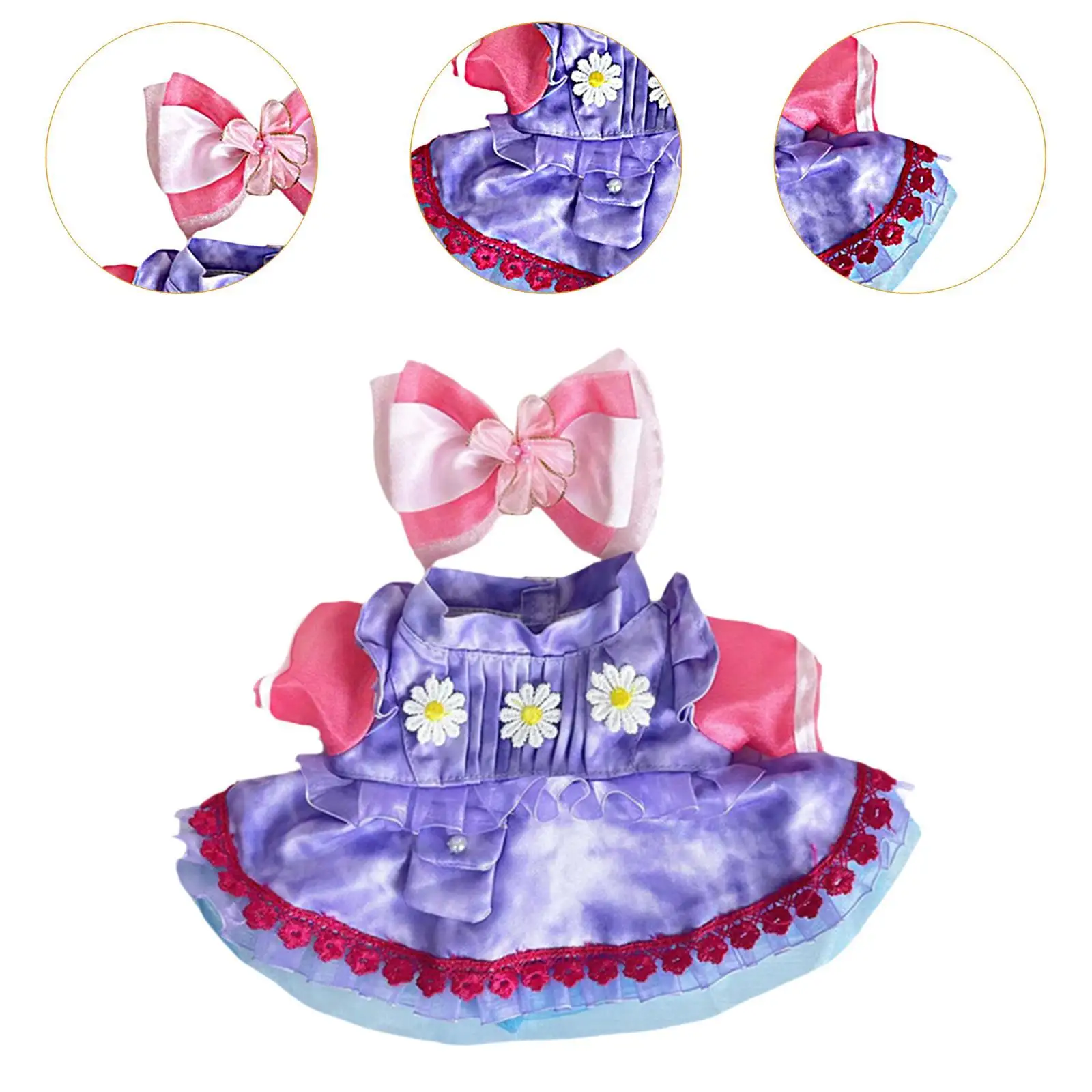 

Шикарный комплект одежды для кукол с бантом для волос, модный наряд для 15-дюймовых кукол