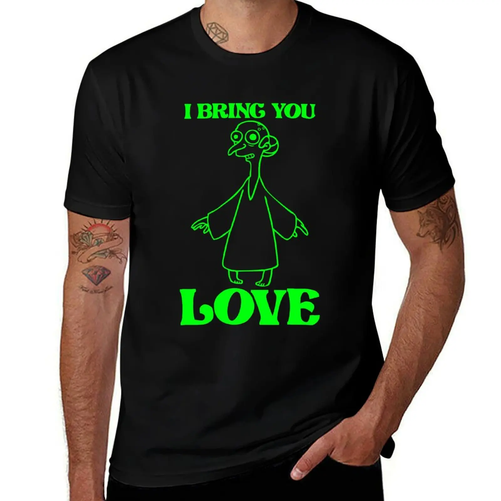 

I Bring You Love 23 Green T-Shirt man t shirts graphic t shirt man luxury anime t shirts oversize T-Shirt