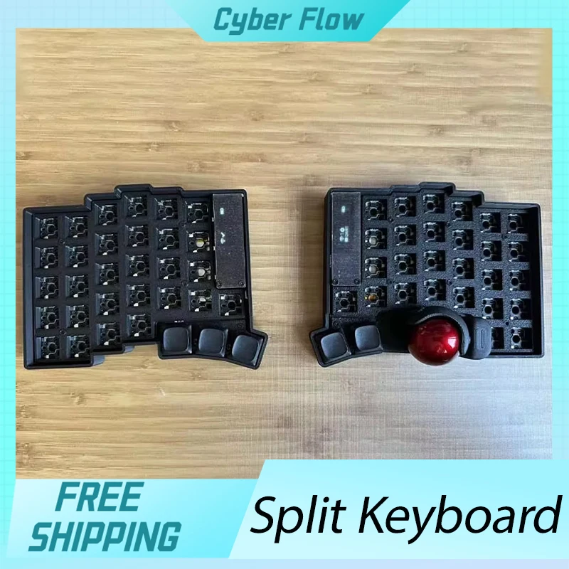 Keyball 39/44/61 Split Keyboard Kit with Trackball OLED Screen Wireless Split Mechanical Keyboard Kit Customize Support ZMK Gift