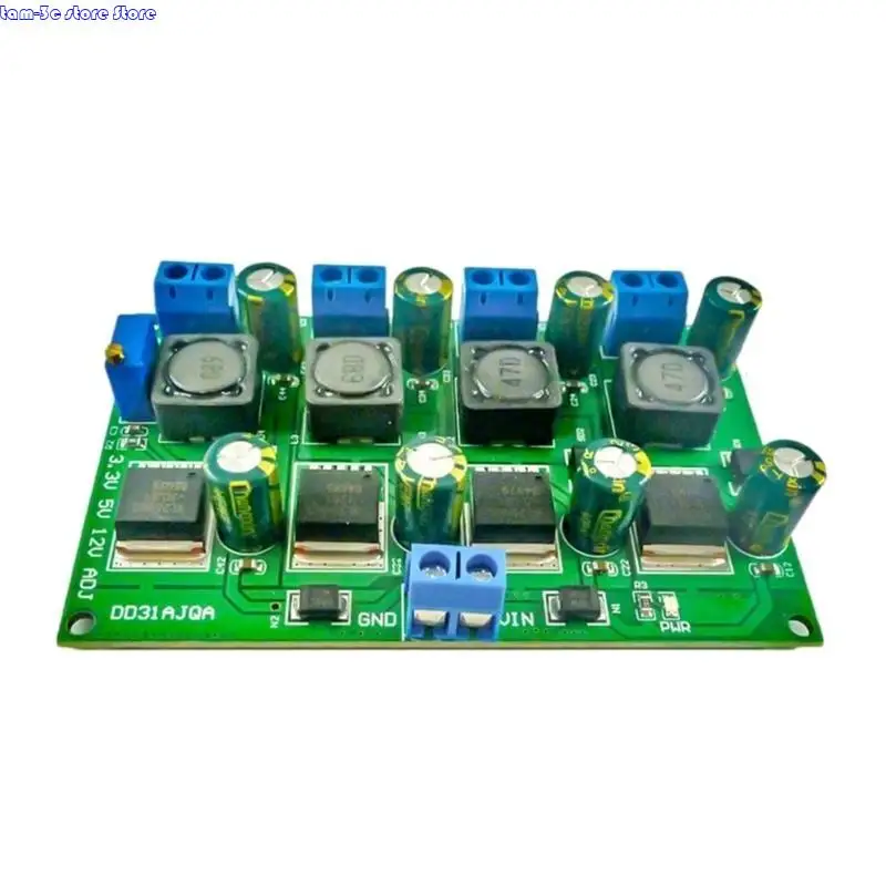 D0UA Industrial Módulo fuente alimentación canales múltiples 3.3V 5V 12V Salida ajustable Módulo alimentación