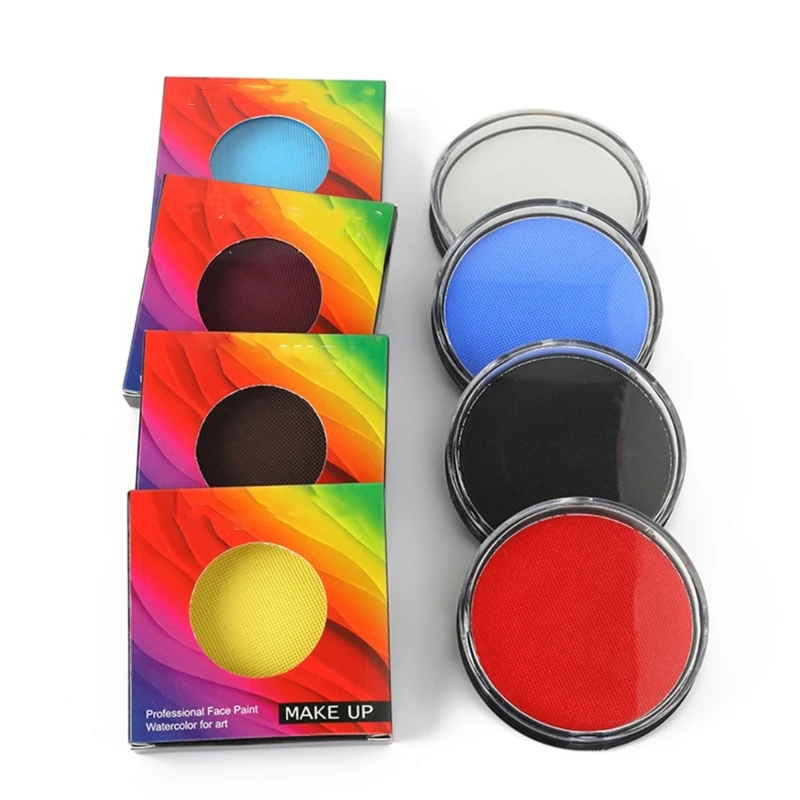 Pintura y corporal a base agua, pintura maquillaje y corporal fácil quitar para Halloween, Navidad,