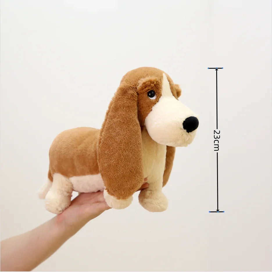 

Randall Basset Hound Doll Dog Soothing Doll Plush Toy Ragdoll Gift for Kids, Holiday Christmas