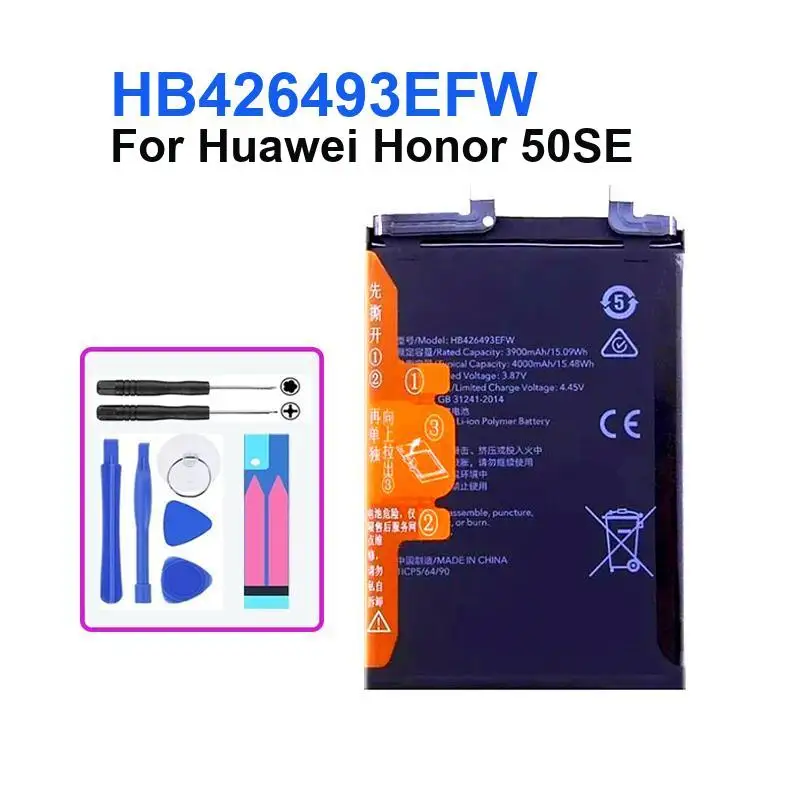 Phone Battery For Huawei Honor 2 3 3C 4X 5X 6X 6 9A 8 60 PRO 50SE 7 50 9X 20 Lite Note Note8 Ascend G7 Plus/G8 + NO
