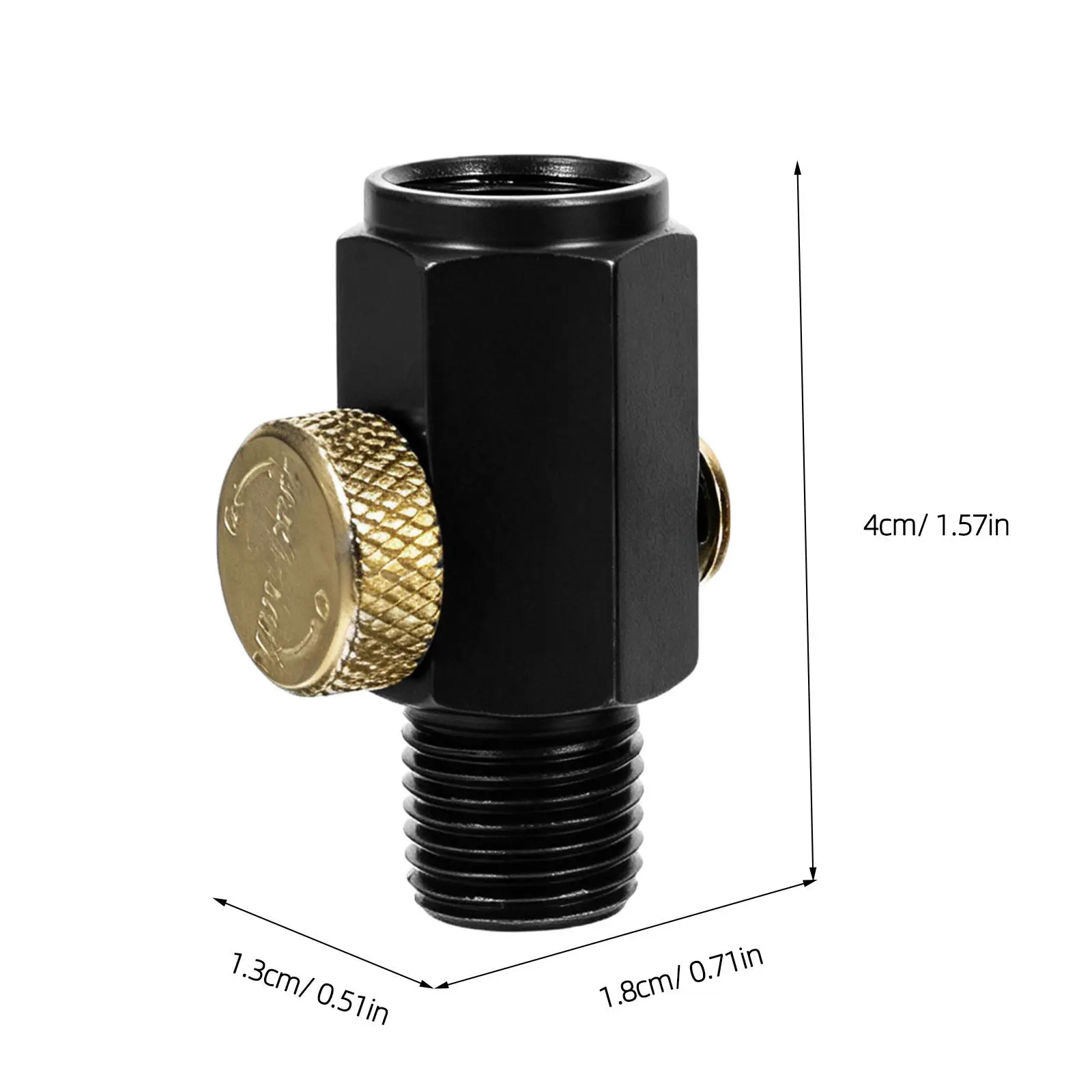 2Pcs Pneumatic Air Valve Regulator Adjustable Airflow Control Compressor Inline Speed Control Valve for Airbrush Spray Guns