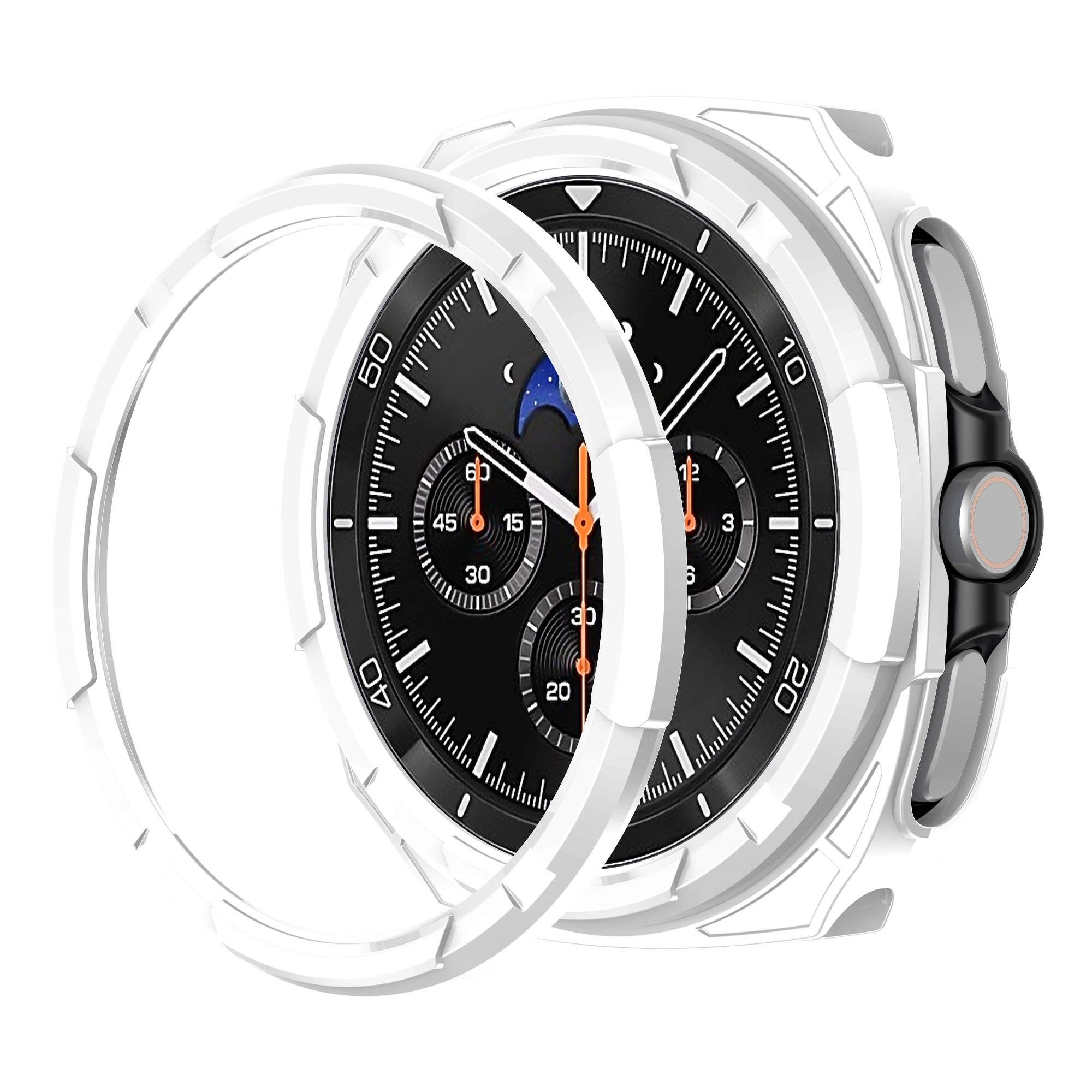 TPU-Schutzhülle, kratzfest, hohle Uhrenlünette, weicher Displayschutz für Samsung Galaxy Watch 8 Classic