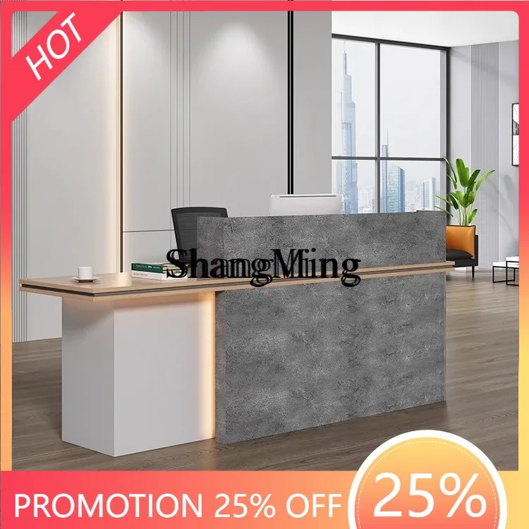 

Стильная современная минималистичная стойка ресепшн для офиса, компании, отеля, бара