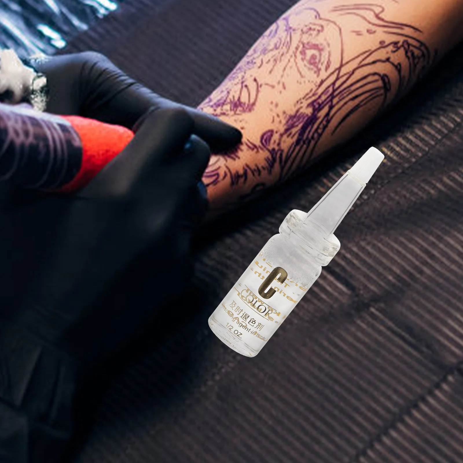 

1 Bottle Tattoo Error Correction Solution Liquid for Eyebrow Lip Body Tattoo Correction Agent Microblading Remover