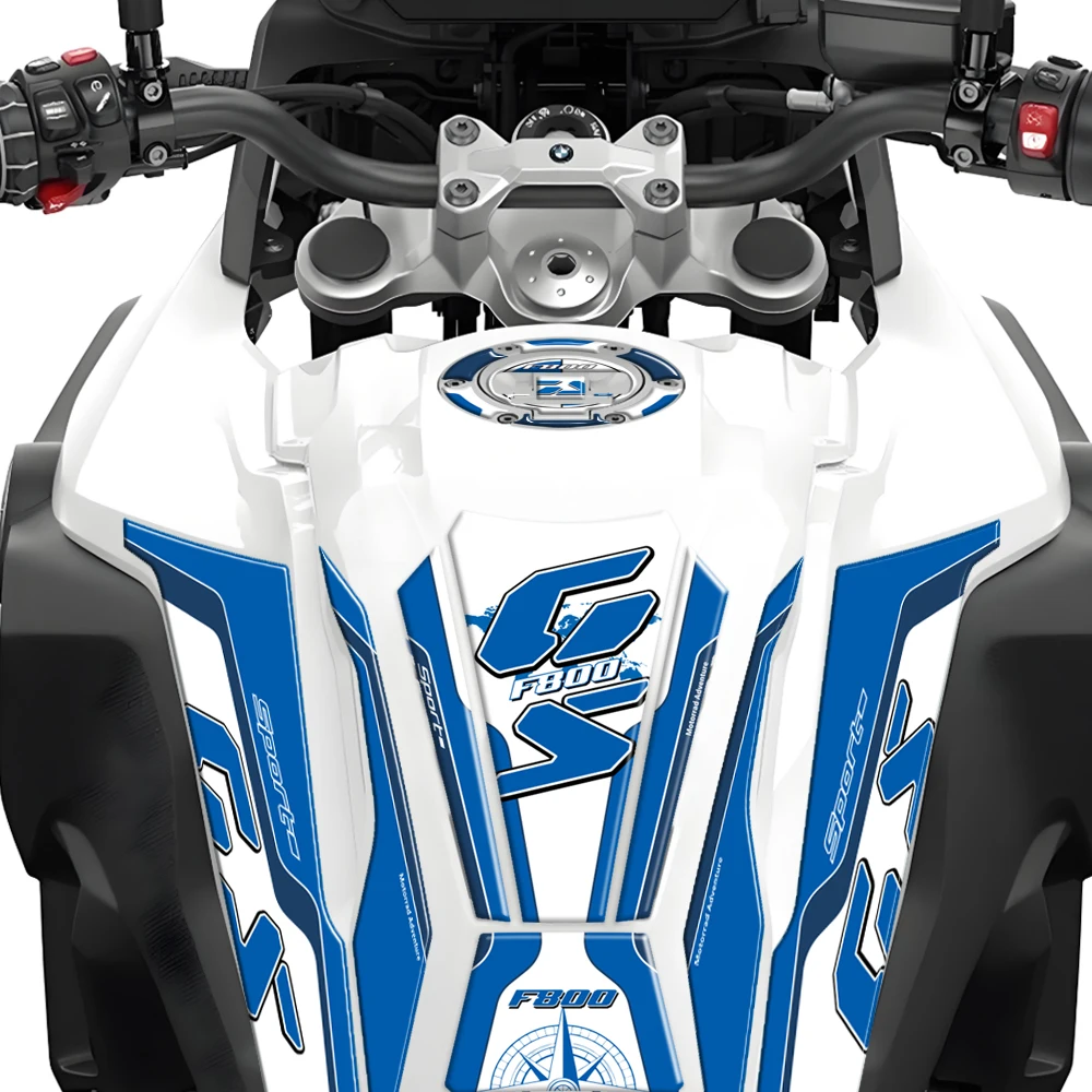 3D 젤 연료 탱크 패드 오토바이 도장 보호 스티커 세트 & BMW F800GS F 800 GS 2024 2025용 바디 쉘 장식 데칼