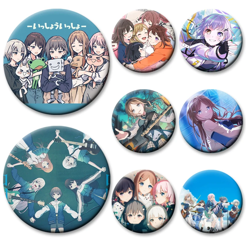 Anime Bang Dream! It's Mygo!!!!! Brooch Pin Taki Shiina Takamatsu Tomori Soyo Nagasaki Anon Chihaya Cartoon Badge Bag Accessorie