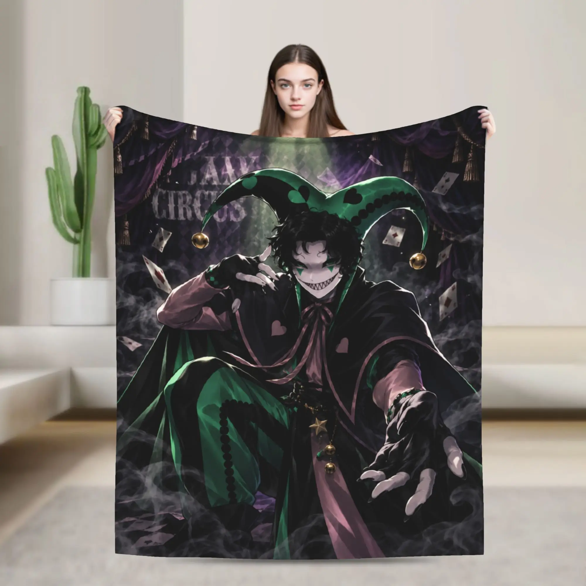 Freak Circus Pair Blankets  Super Warm Print Plush Throw Blanket For Children Couch Chair Flannel Bedspread Bed Cover
