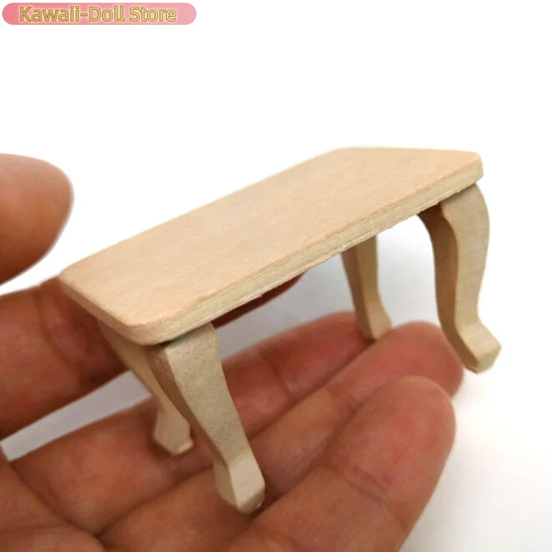 1:12 maison de poupée Miniature Mini Table en bois bricolage maison de poupée accessoires de décoration