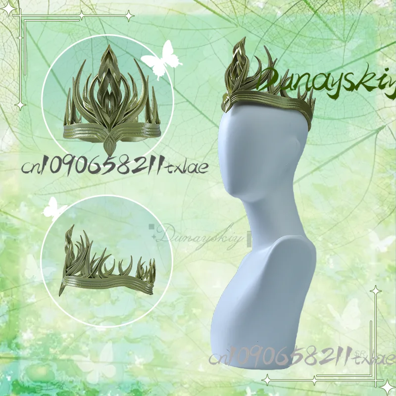 

King Queen Crown Halloween Props Fantasy Style Headwear Princess Cosplay Accessories 3D Printed Products For Carnival Party