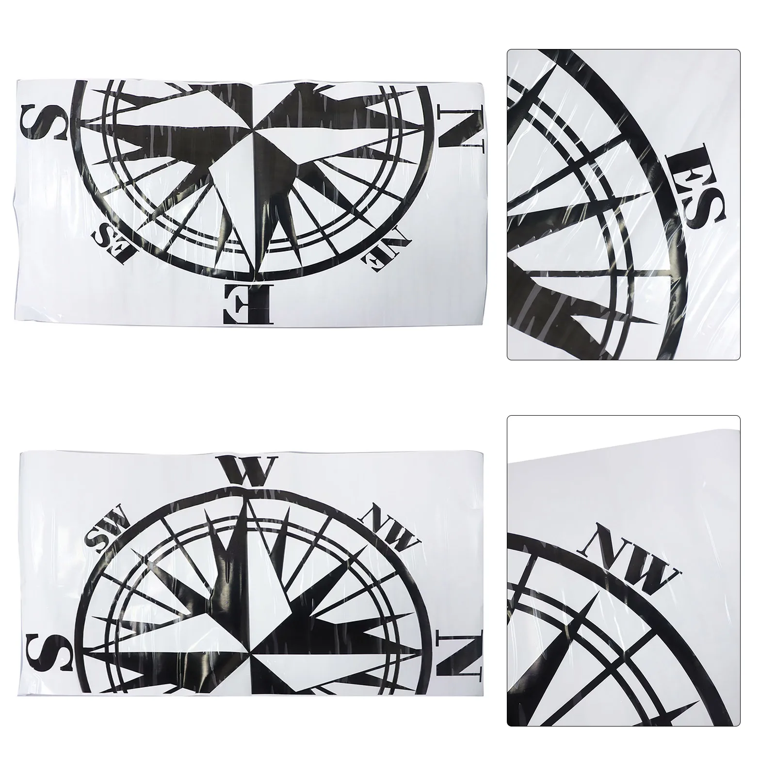 

1 шт. автомобильный компас-наклейка для улицы, наклейки для автомобиля, внешние элементы декора для автодома, автомобильные аксессуары, виниловые наклейки