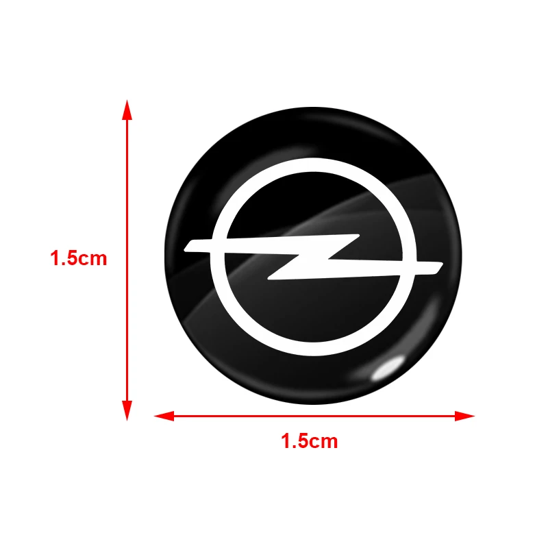 15mm Car keychain sticker door keychain sticker central control sticker For Opel Astra j Insignia Astra g Corsa Zafira b Mokka