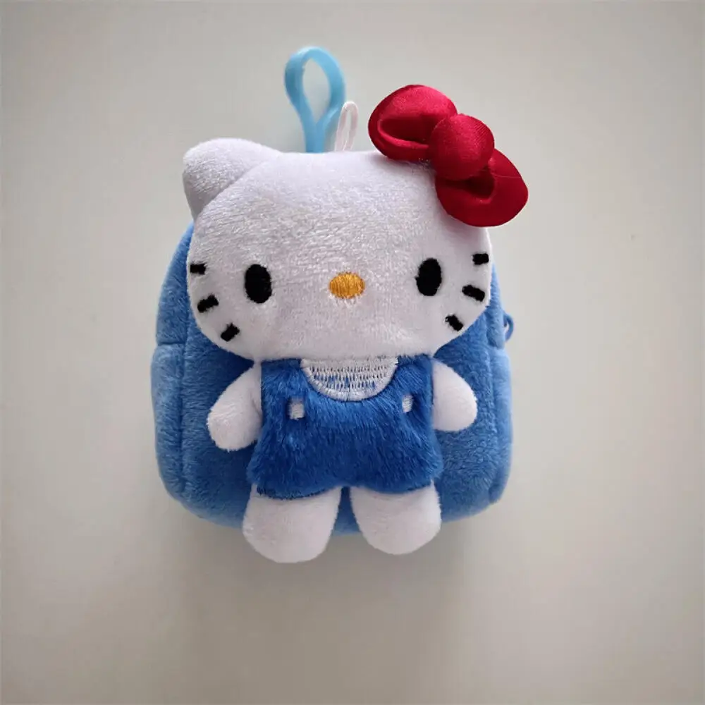 

Fashionable Anime Sanrio Hello Kitty Coin Purse Plush Portable Handbag Suitable for Outdoor Storage Mini Small Bag with Keychain