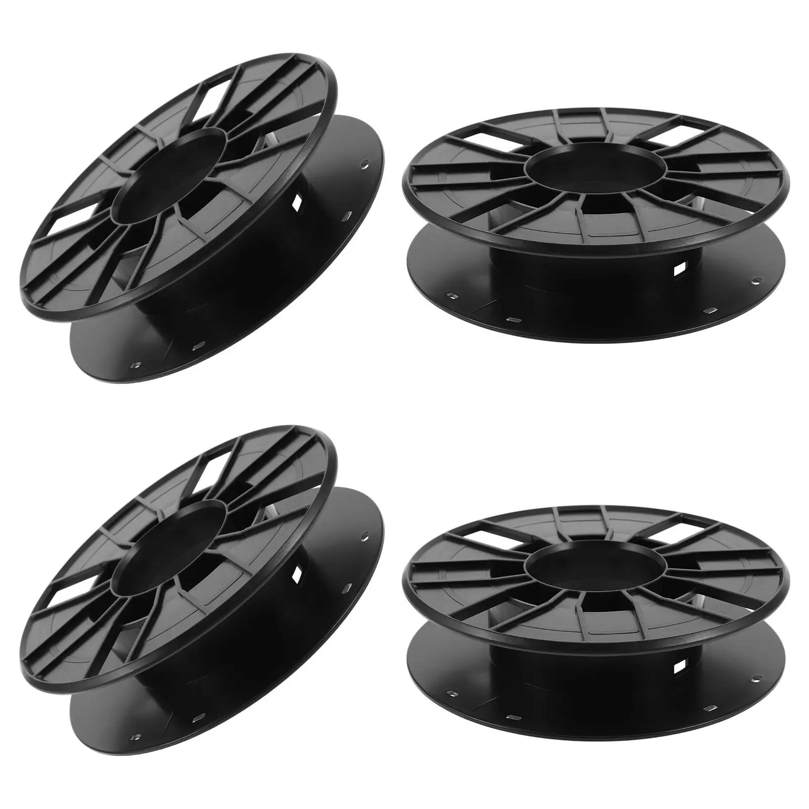 

4Pcs 3D Printer Filament Spool Organizer Empty Cord Storage Reel Portable Wire Reel Holder for Cable Management Filament Storage
