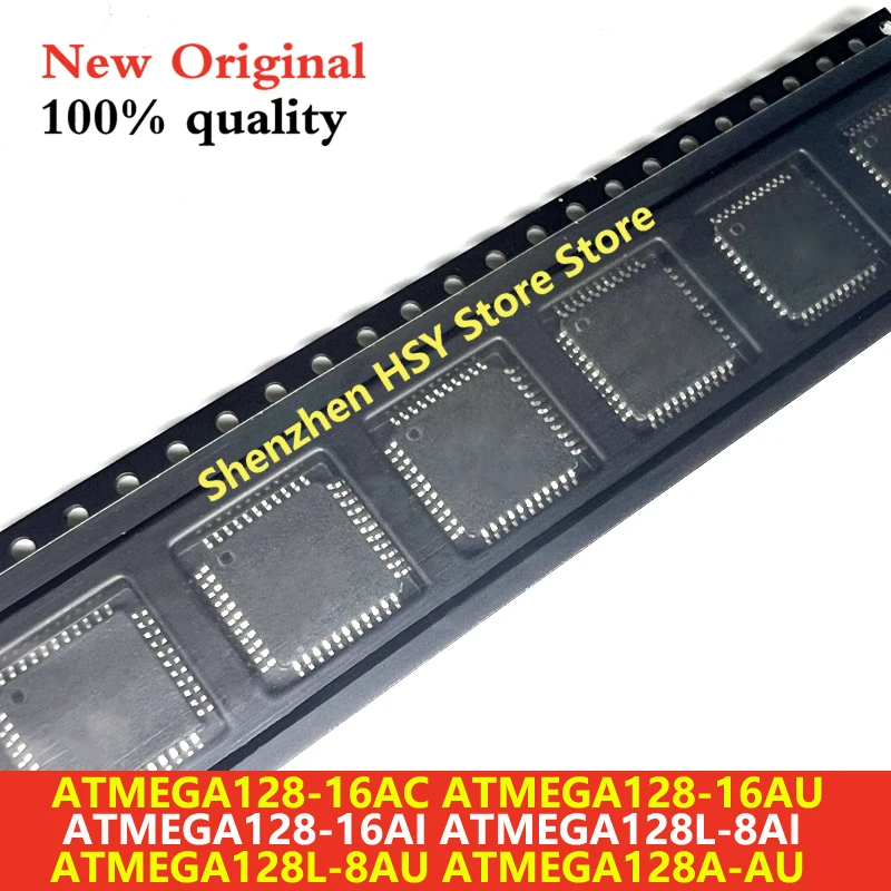 (1piece)100% New ATMEGA128-16AC ATMEGA128-16AU ATMEGA128-16AI ATMEGA128L-8AI ATMEGA128L-8AU ATMEGA128A-AU QFP-64 Chipset