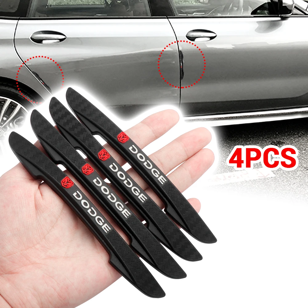 4 pçs protetor de porta do carro adesivos pára-choques tiras anti-colisão acessórios exteriores automóveis para dodge durango calibre challenger sxt