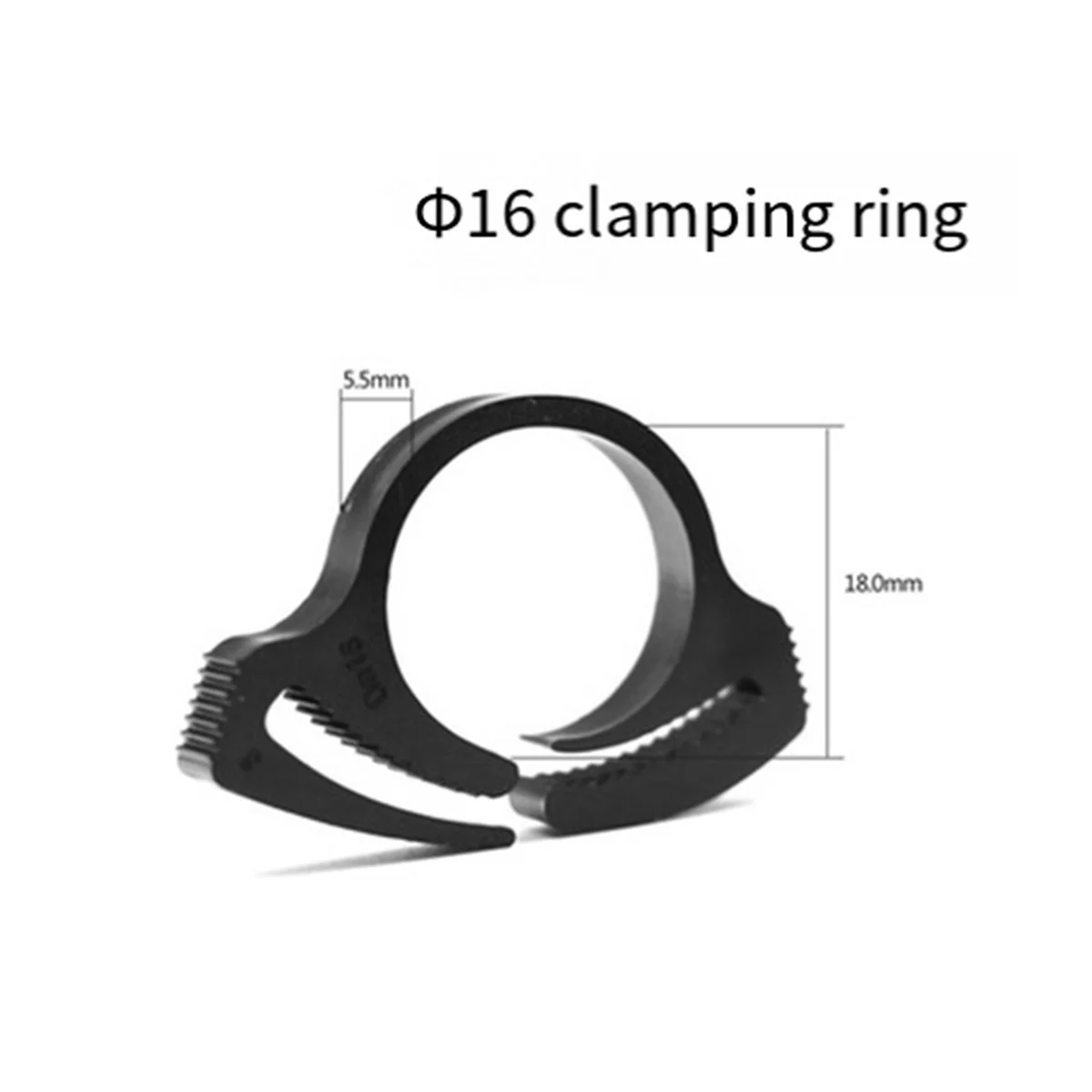AB06 50PCS PE Pipe Clamp Φ16 Irrigation Pipe Fixed to Prevent Water Leakage Sprinkler Drip Pipe Accessories Fixed Snaps