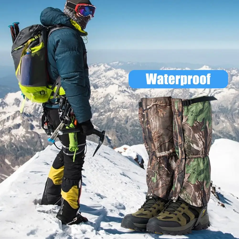 Waterproof Leg Guard Water-resistant Leg Gaiters Breathable Water-resistant Leg Gaiters Adjustable Snow Boot Guards for Hunting