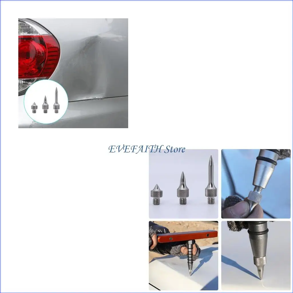 

124B Leveling Hammer with 3 Exchangeable Heads for Metal Processing Dent Removal